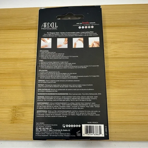 Ardell Professional Nude French Nails- complete kit - Picture 2 of 2